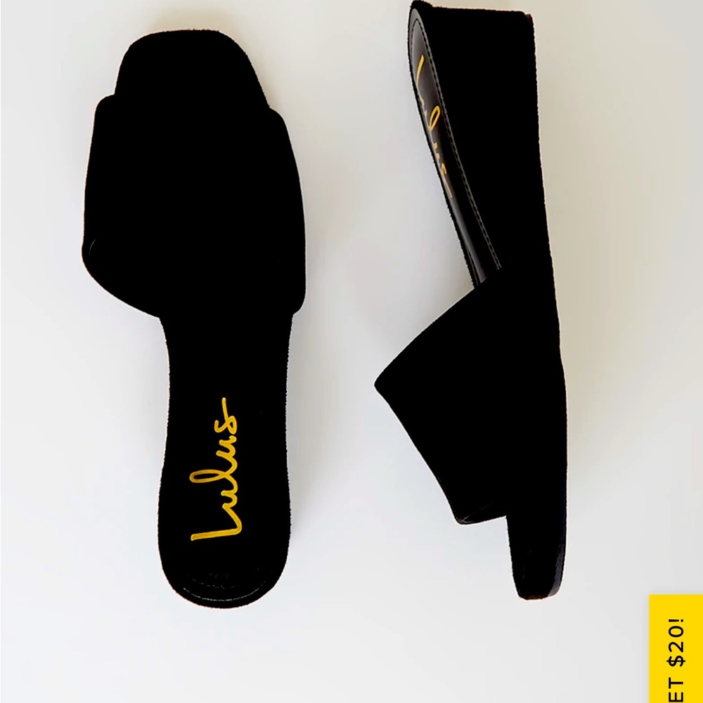 Lulus Black Chana Sandal